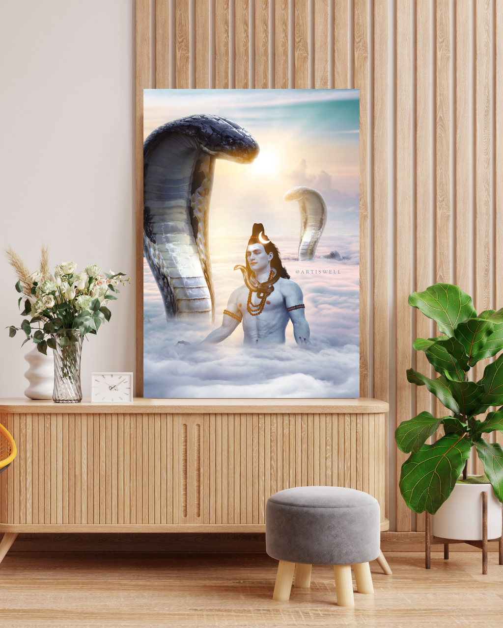 Dekozi Originals Exclusive Premium Shiva Wall Art | Art is Well By Shaunak