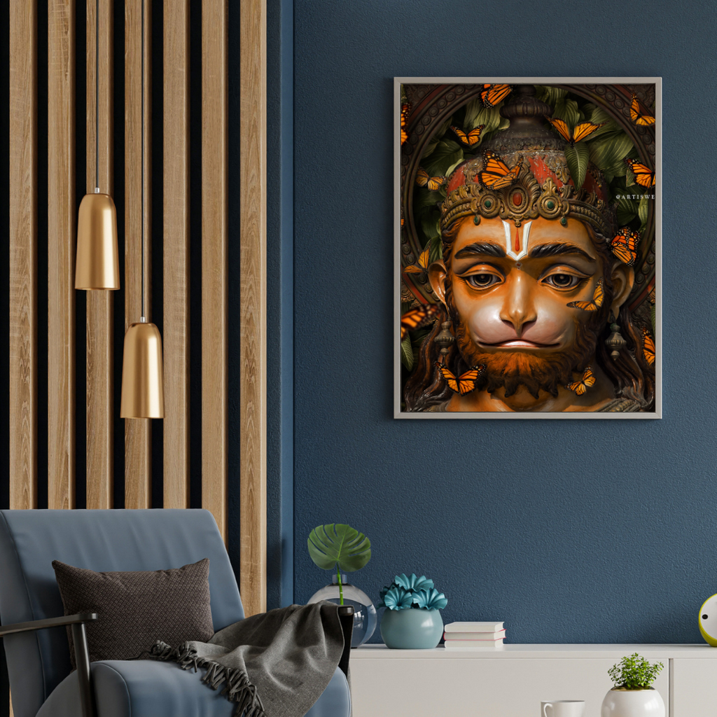 Dekozi Lord Hanuman Divine Wall Art