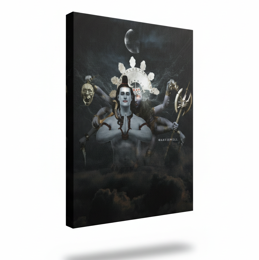 Dekozi Divine Shiv Shakti Framed Art Work