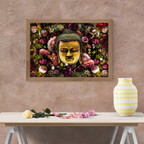Divine Buddha Floral Wallart