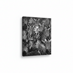 Framed Black & White Zebra Artwork
