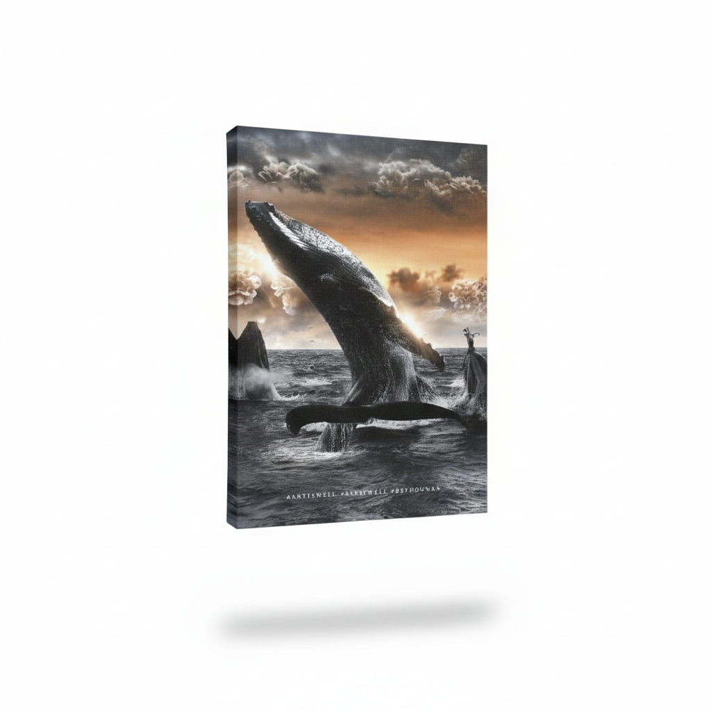 Dekozi Originals Framed Artwork of a Whale