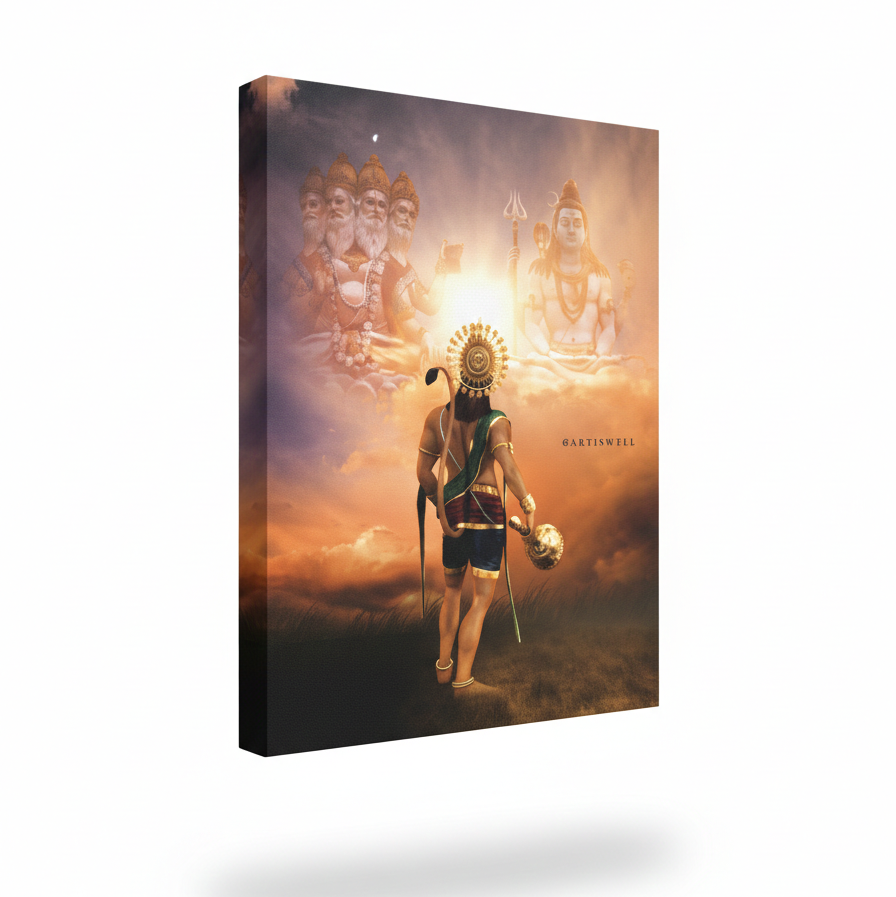 Dekozi Originals Lord Hanuman Divine Wall Art
