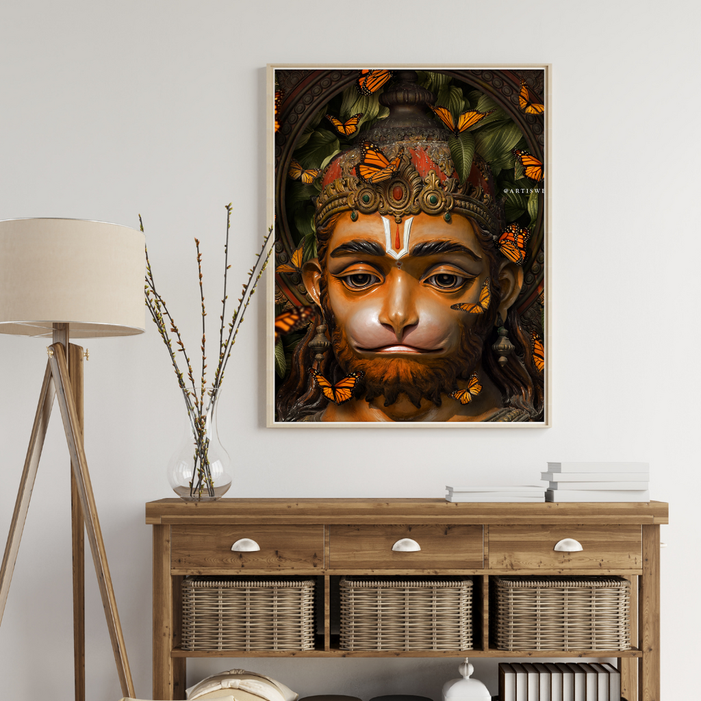 Dekozi Lord Hanuman Divine Wall Art