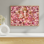 Divine Ganesha Floral Wallart