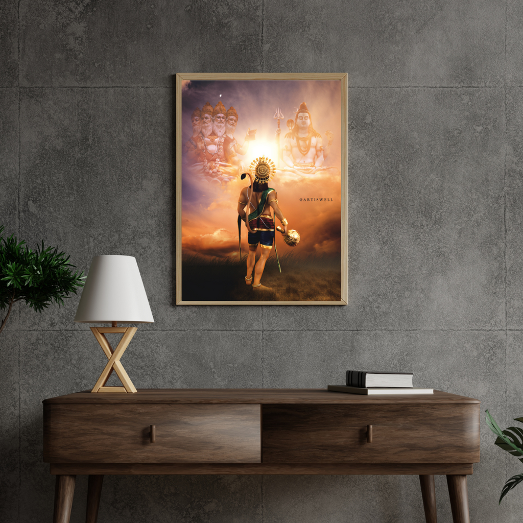 Dekozi Originals Lord Hanuman Divine Wall Art