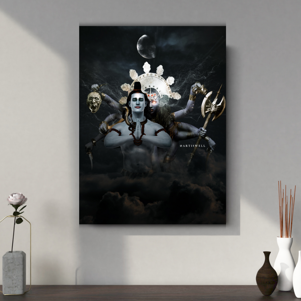 Dekozi Divine Shiv Shakti Framed Art Work
