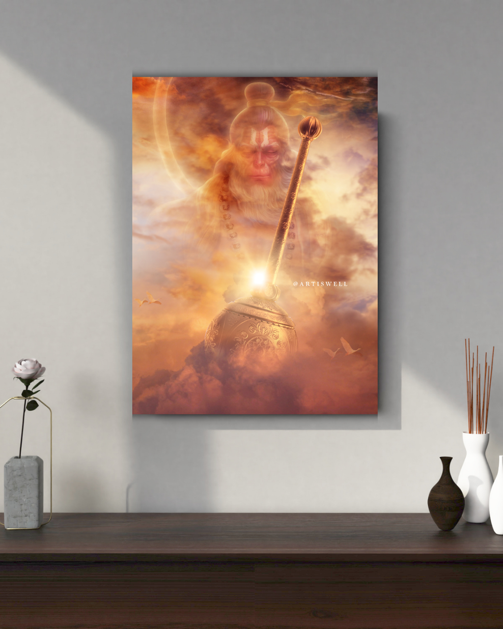 Dekozi Originals Divine Lord Hanuman Wall Art