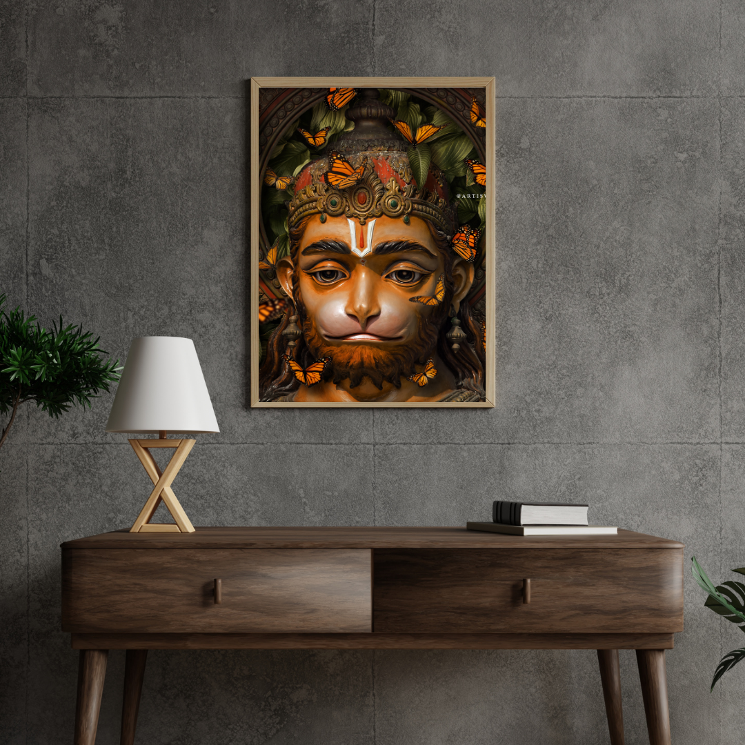 Dekozi Lord Hanuman Divine Wall Art