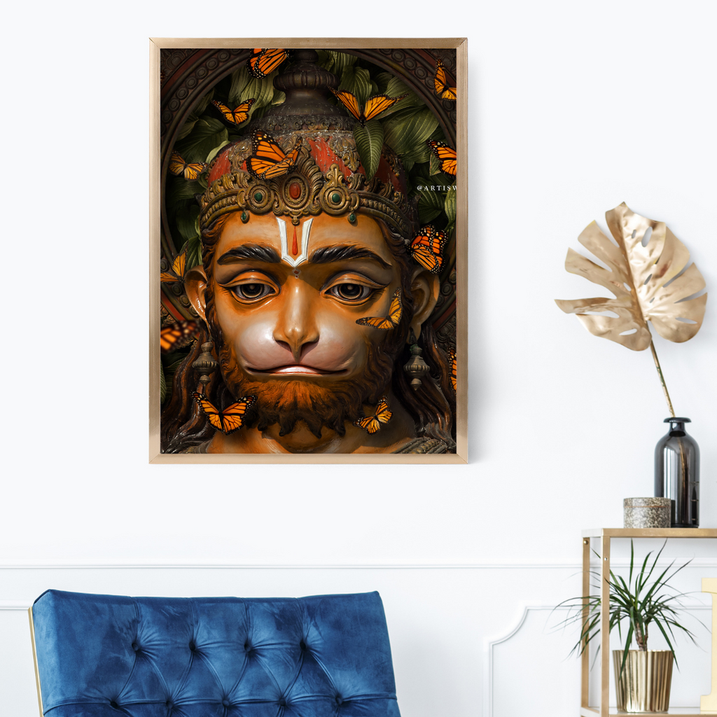 Dekozi Lord Hanuman Divine Wall Art
