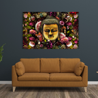 Divine Buddha Floral Wallart