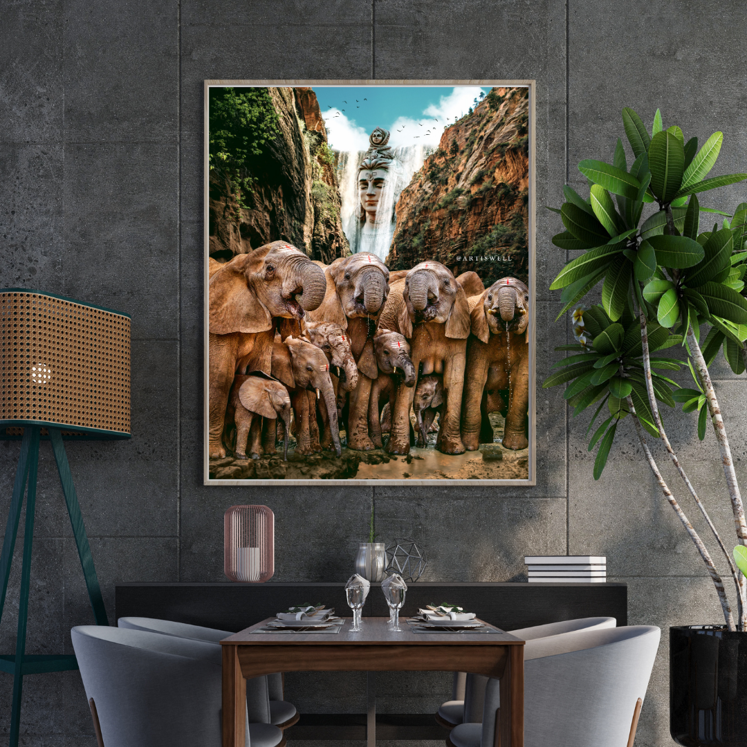 Dekozi Originals Exclusive Premium Shiva Wall Art | Art is Well By Shaunak