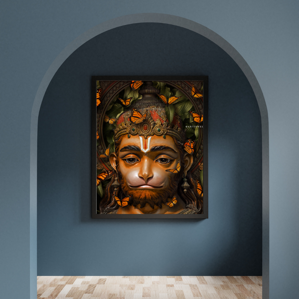 Dekozi Lord Hanuman Divine Wall Art