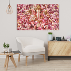 Divine Ganesha Floral Wallart