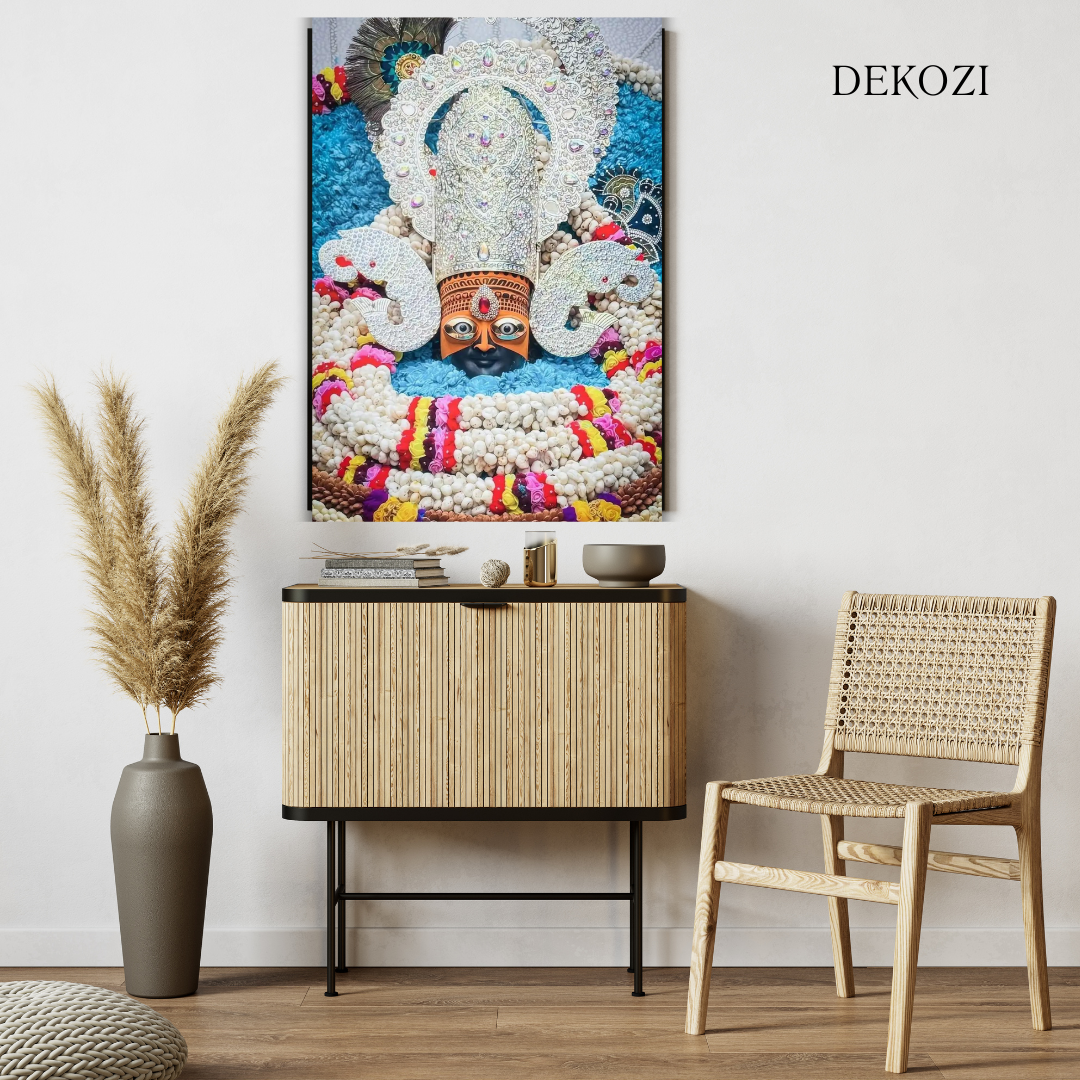 new Divine KHATU SHYAM JI Wall Art – Symbol of Faith, Protection & Eternal Blessings