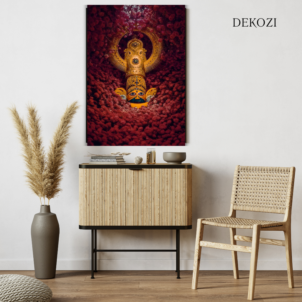 Divine Khatu Shyam Ji Wall Art – Symbol of Faith, Protection & Eternal Blessings