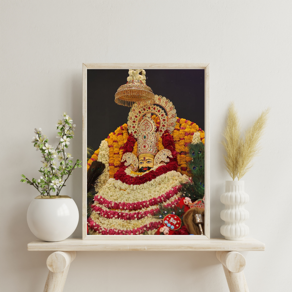 Divine KHATU SHYAM JI Wall Art – Symbol of Faith, Protection & Eternal Blessings