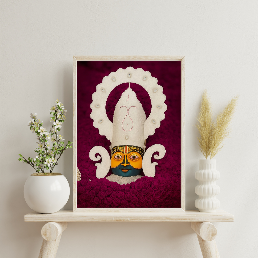 Divine KHATU SHYAM JI Wall Art – Symbol of Faith, Protection & Eternal Blessings