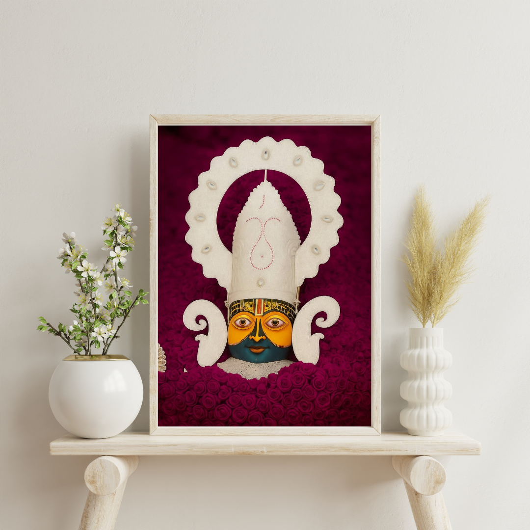 Divine KHATU SHYAM JI Wall Art – Symbol of Faith, Protection & Eternal Blessings