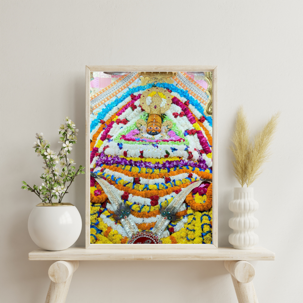 Divine KHATU SHYAM JI Wall Art – Symbol of Faith, Protection & Eternal Blessings