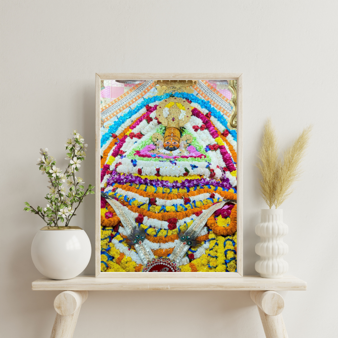 Divine KHATU SHYAM JI Wall Art – Symbol of Faith, Protection & Eternal Blessings