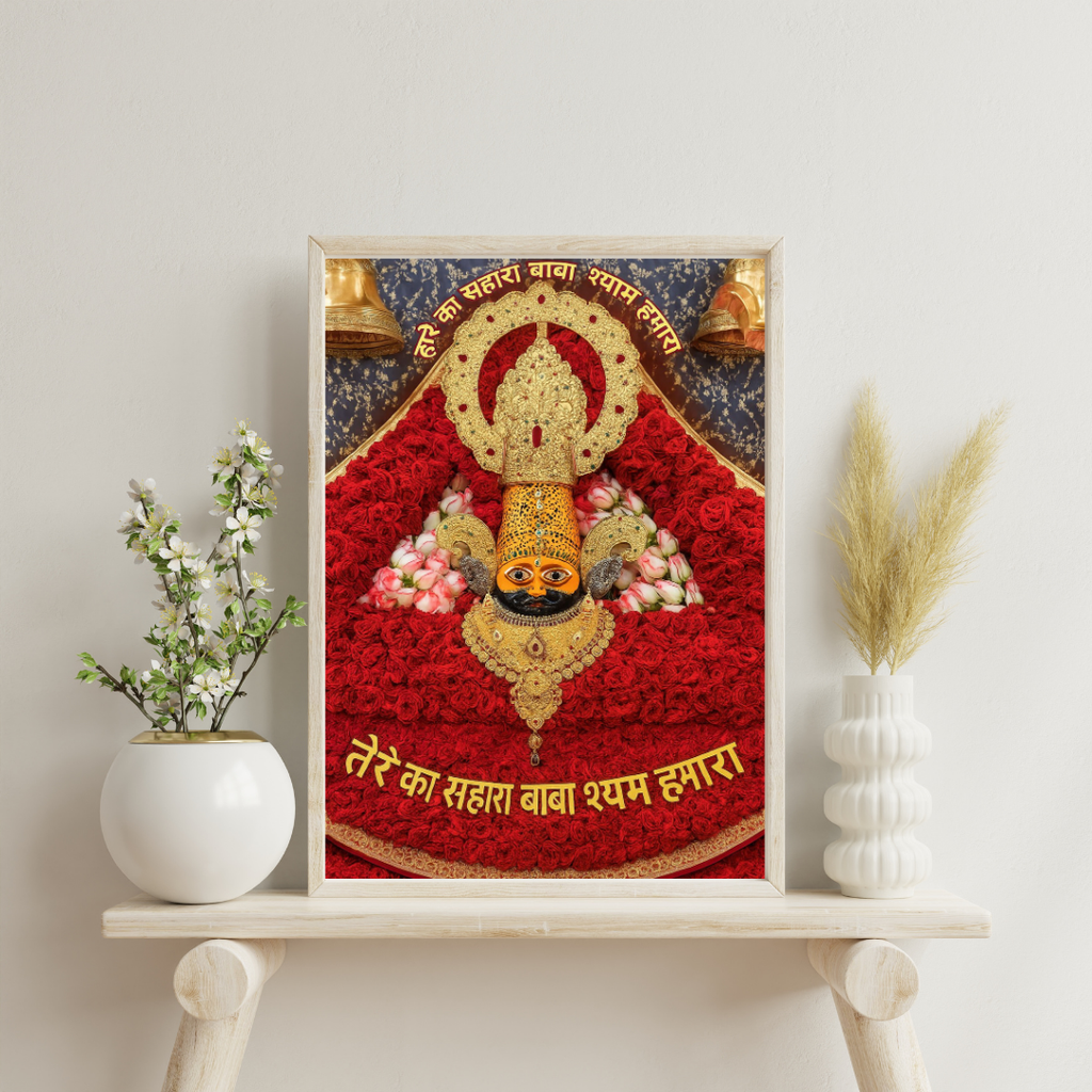 Dekozi Divine Khatu Shyam Ji Wall Art – Symbol of Faith, Protection & Eternal Blessings