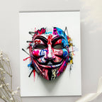 Pop Art Portrait Photo Frame Wall Art with Frame