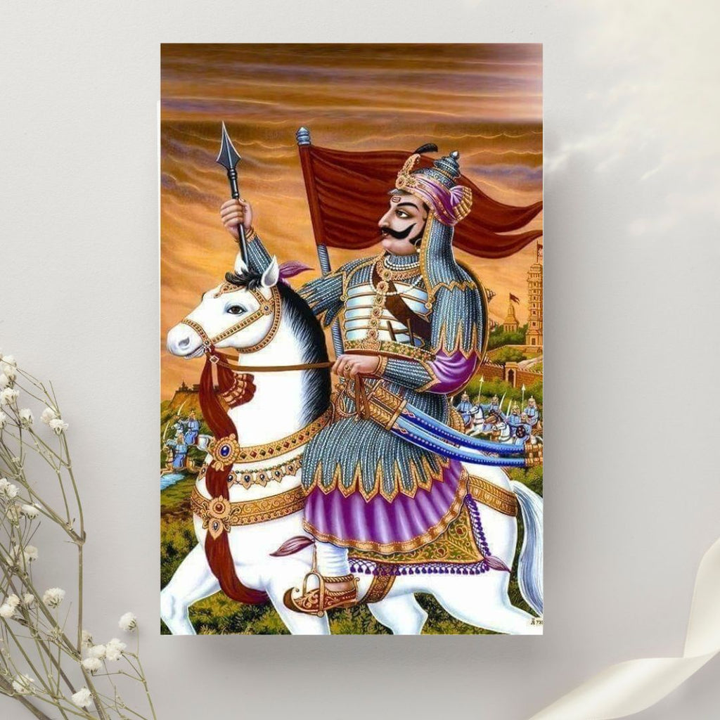 Dekozi Maharana Pratap Wall Art – Symbol of Courage, Pride & Royal Legacy