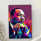 Pop Art Portrait Photo Frame Wall Art with Frame