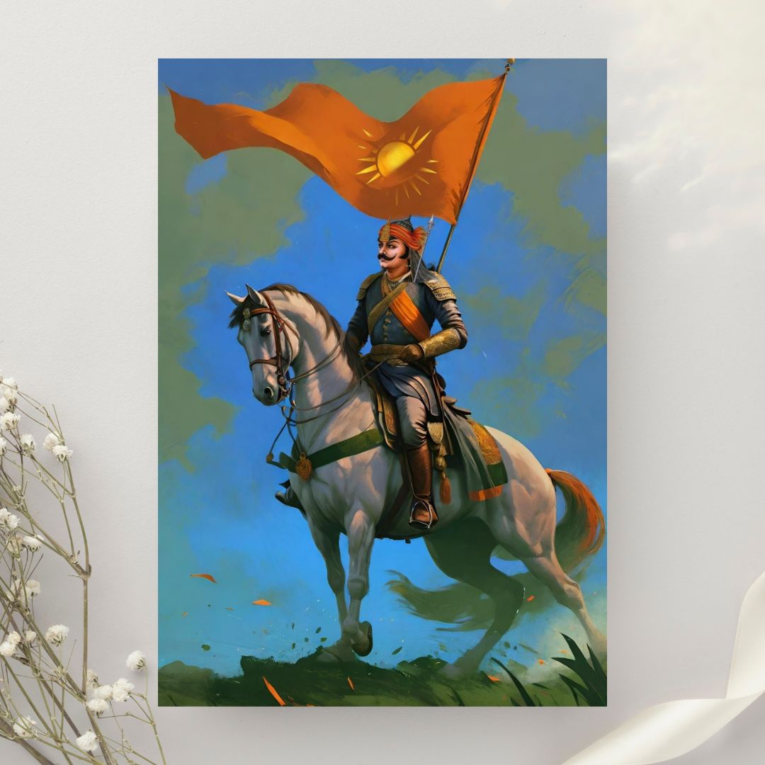 Dekozi Maharana Pratap Wall Art – Symbol of Courage, Pride & Royal Legacy