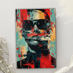 Pop Art Portrait Photo Frame Wall Art with Frame