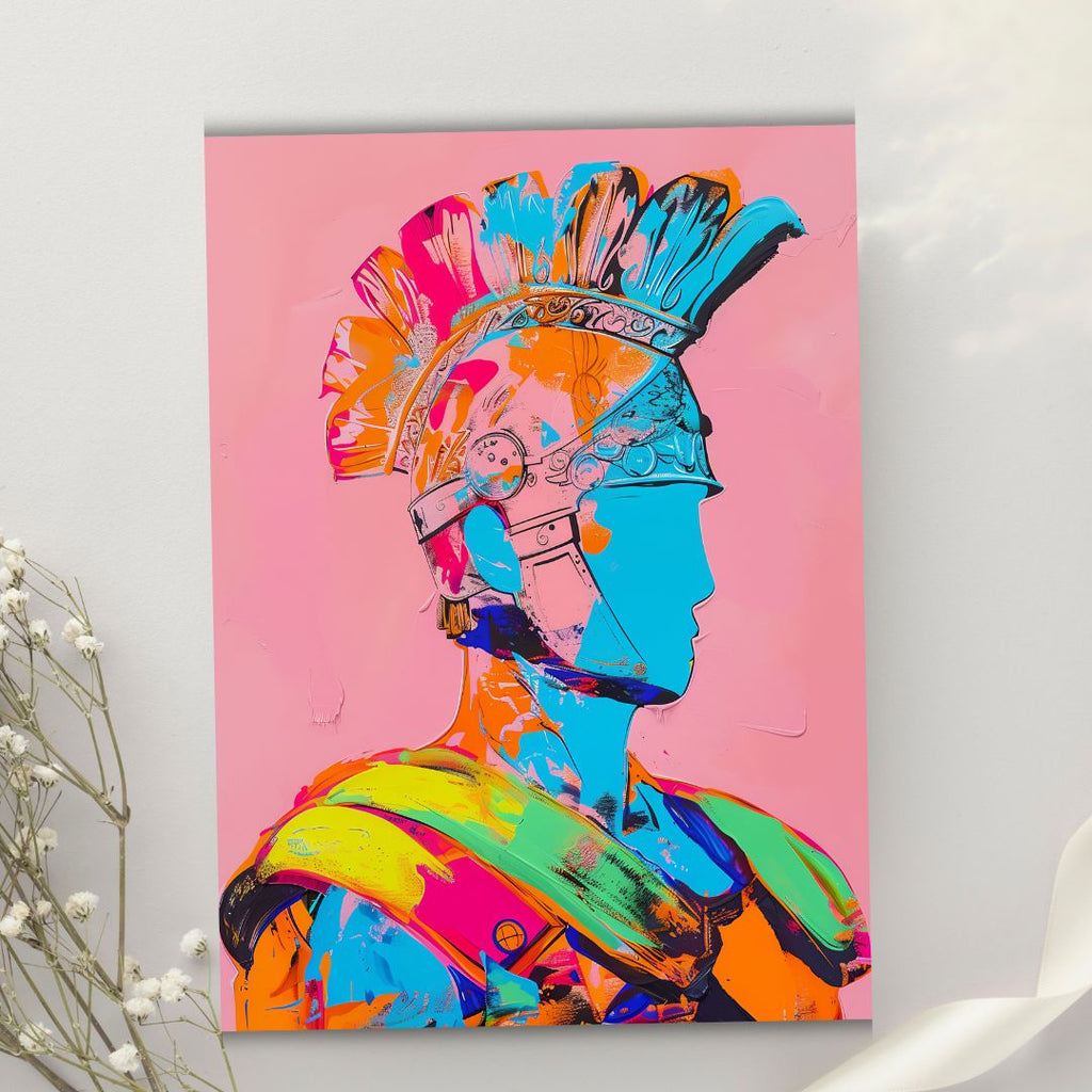 Pop Art Portrait Photo Frame Wall Art with Frame