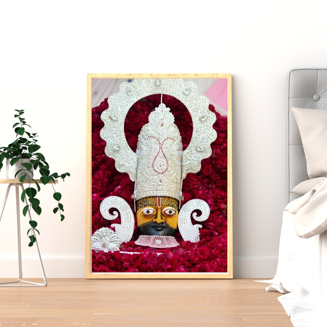 Divine KHATU SHYAM JI Wall Art – Symbol of Faith, Protection & Eternal Blessings