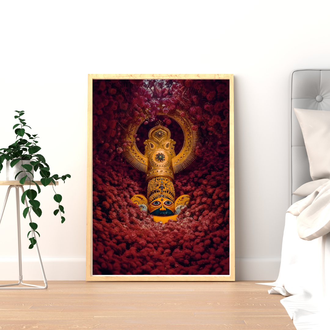 Divine Khatu Shyam Ji Wall Art – Symbol of Faith, Protection & Eternal Blessings