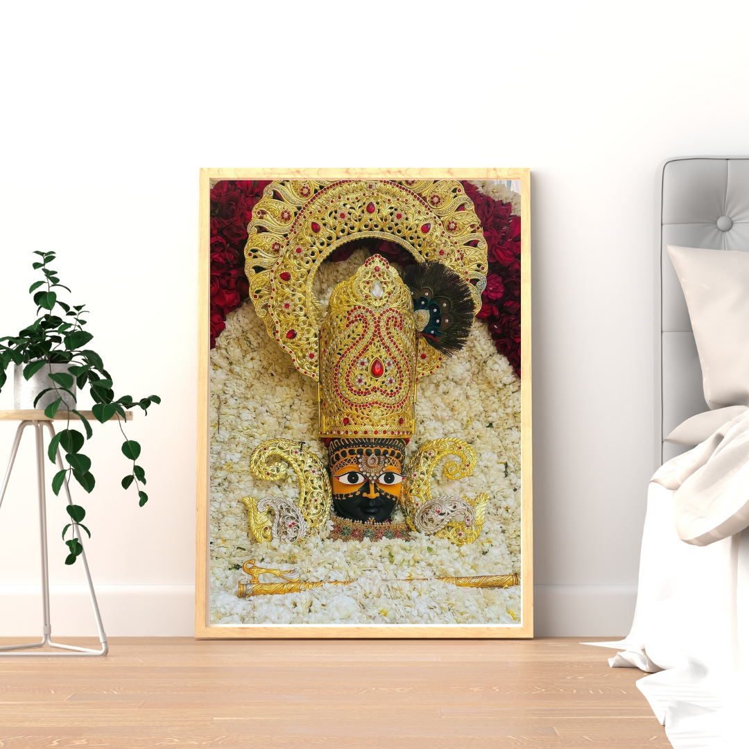 Divine KHATU SHYAM JI Wall Art – Symbol of Faith, Protection & Eternal Blessings