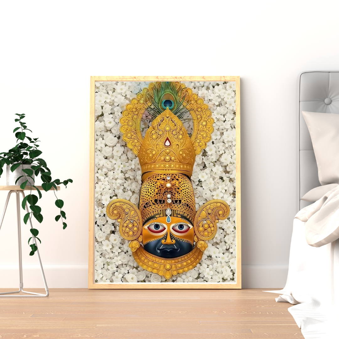 Divine KHATU SHYAM JI Wall Art – Symbol of Faith, Protection & Eternal Blessings