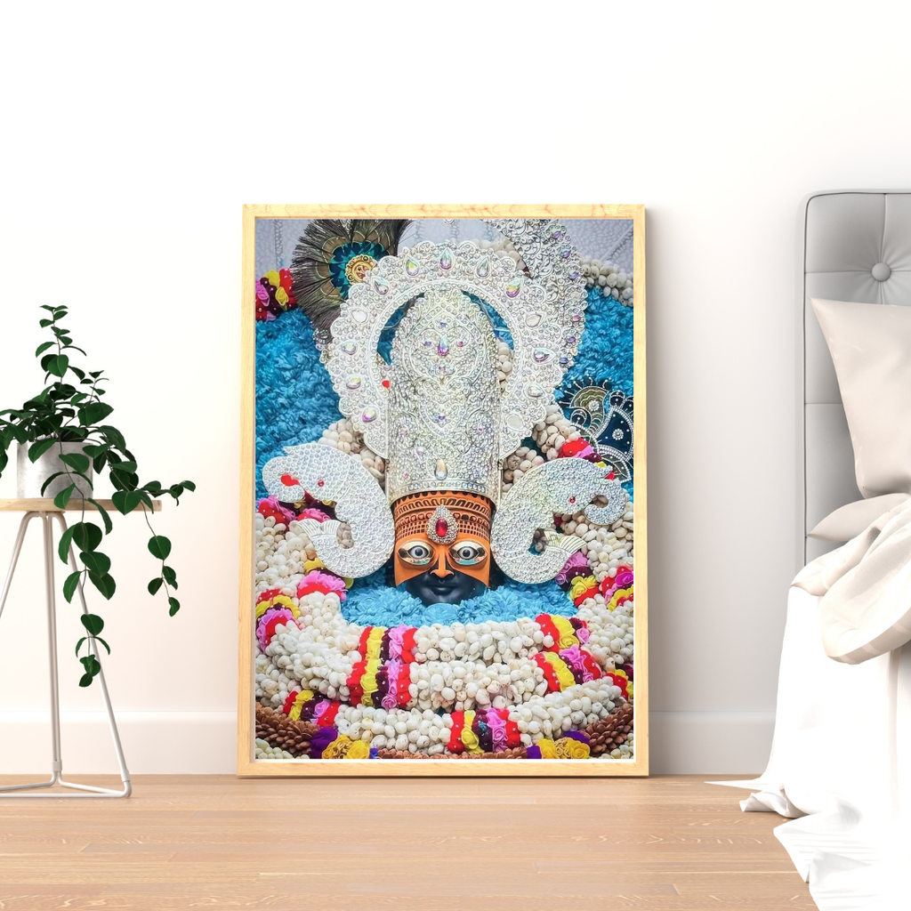 new Divine KHATU SHYAM JI Wall Art – Symbol of Faith, Protection & Eternal Blessings