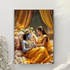 Dekozi Krishna Wall Art – Divine Portrait | Framed Canvas & Photo Print for Spiritual Home & Office Decor