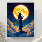 Dekozi Krishna Wall Art – Divine Portrait | Framed Canvas & Photo Print for Spiritual Home & Office Decor