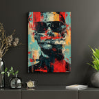 Pop Art Portrait Photo Frame Wall Art with Frame