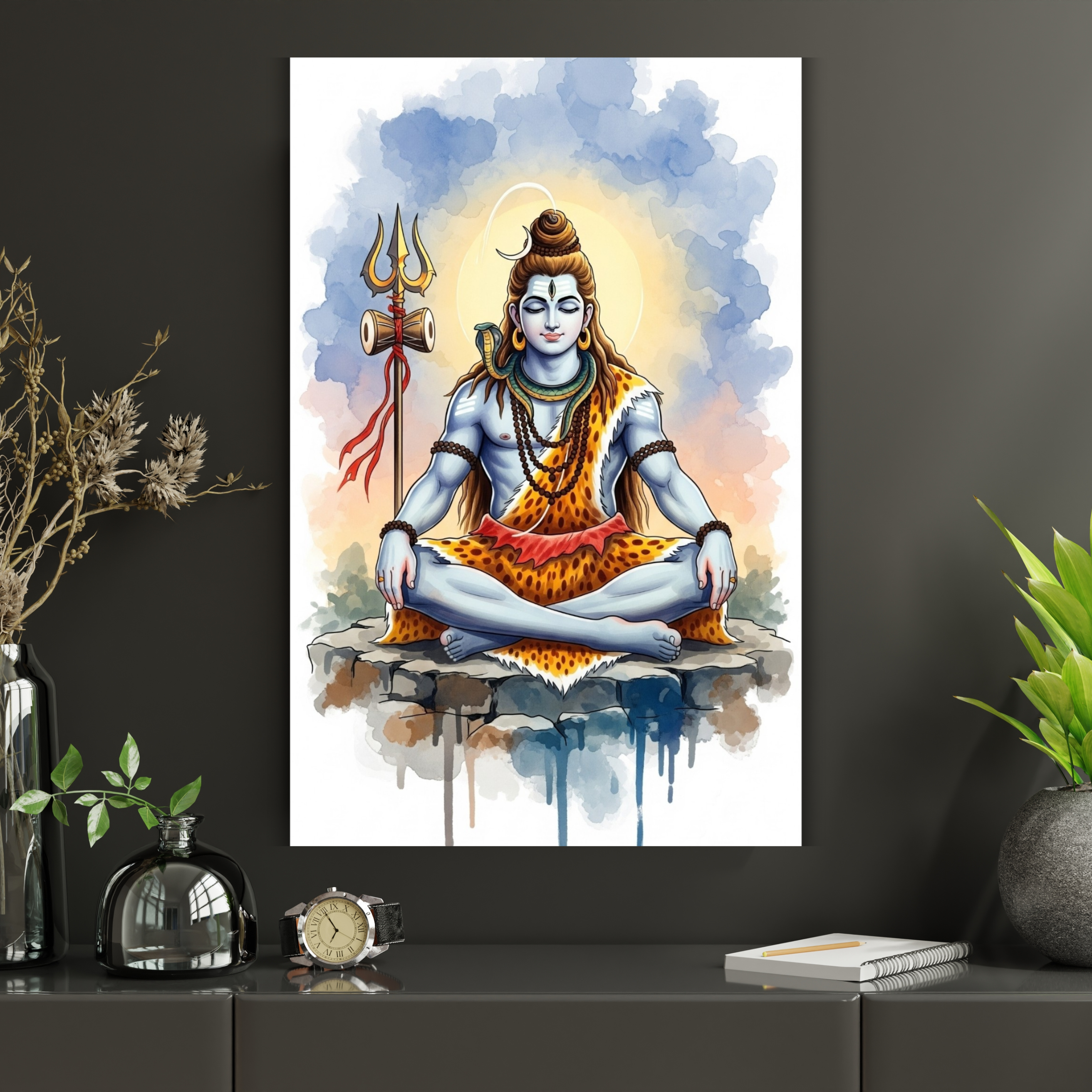 Dekozi Divine Lord Shiva Wall Art – Symbol of Power, Peace & Cosmic Energy