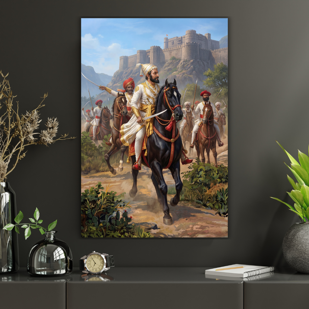 Dekozi Chhatrapati Shivaji Maharaj Wall Art – Symbol of Valor, Leadership & Swarajya