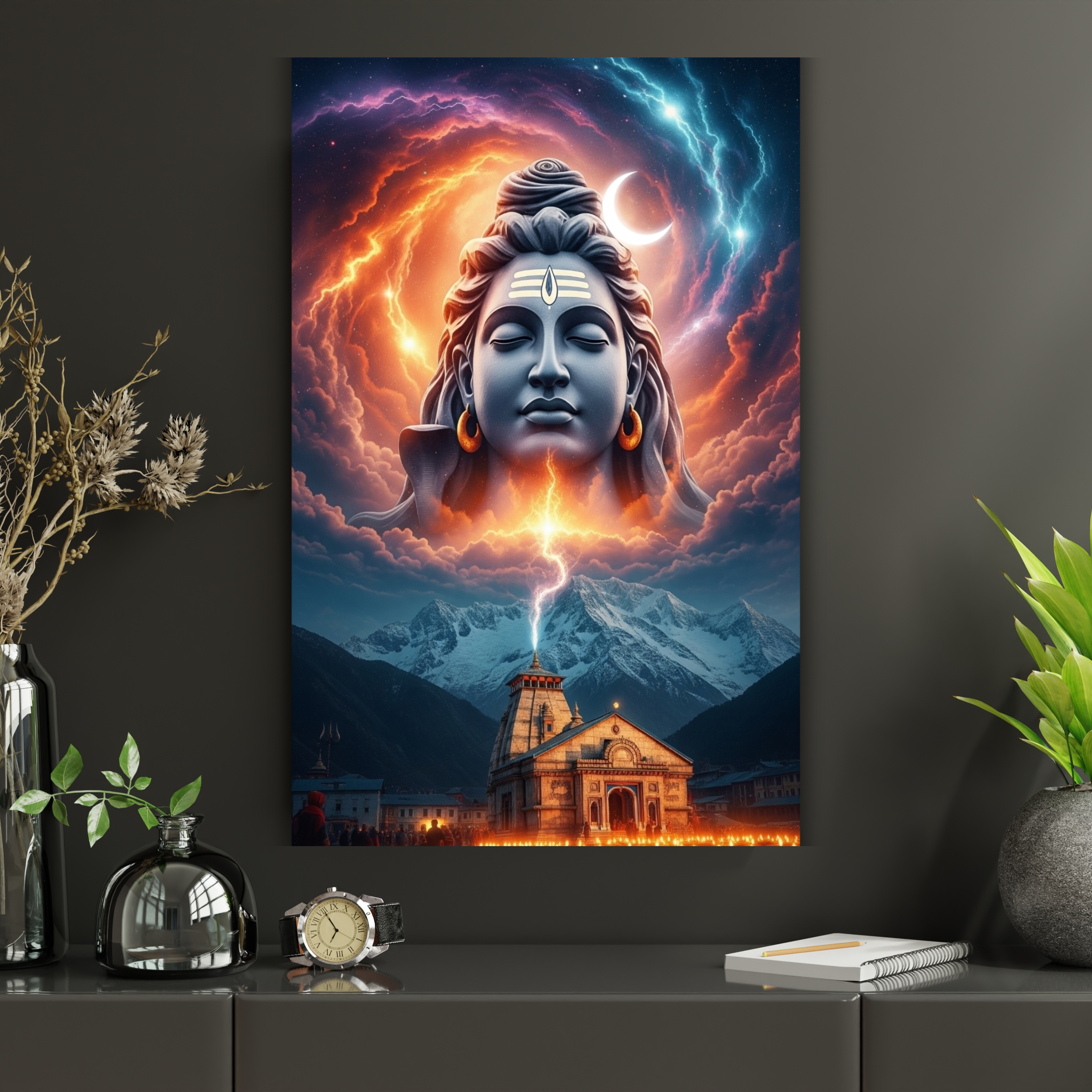 Lord Shiva Kedarnath Wall Art