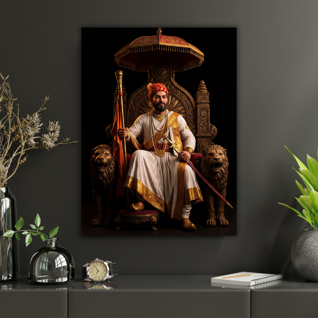 Dekozi Chhatrapati Shivaji Maharaj Wall Art – Symbol of Valor, Leadership & Swarajya