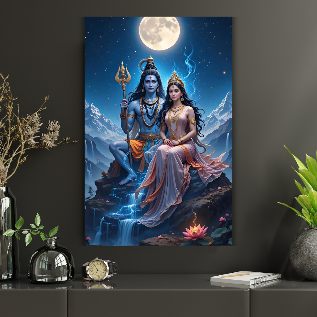 Divine Shiva Parvati Wall Art