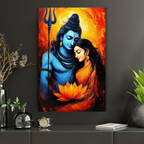 Divine Shiva Parvati Wall Art