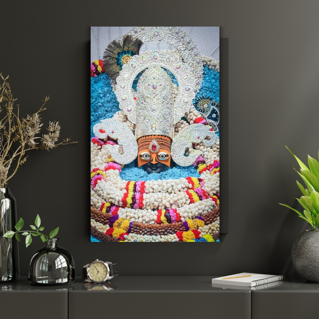 new Divine KHATU SHYAM JI Wall Art – Symbol of Faith, Protection & Eternal Blessings