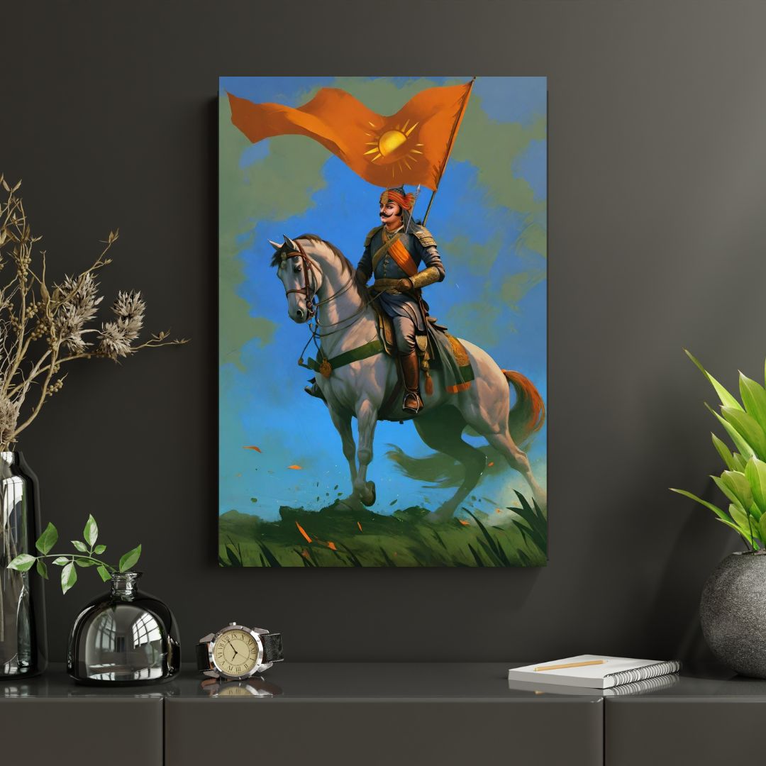Dekozi Maharana Pratap Wall Art – Symbol of Courage, Pride & Royal Legacy