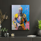 Pop Art Portrait Photo Frame Wall Art with Frame