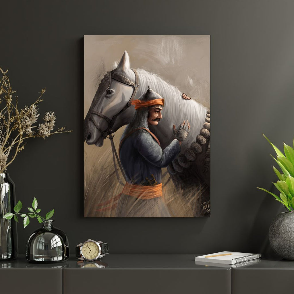 Dekozi Maharana Pratap Wall Art – Symbol of Courage, Pride & Royal Legacy